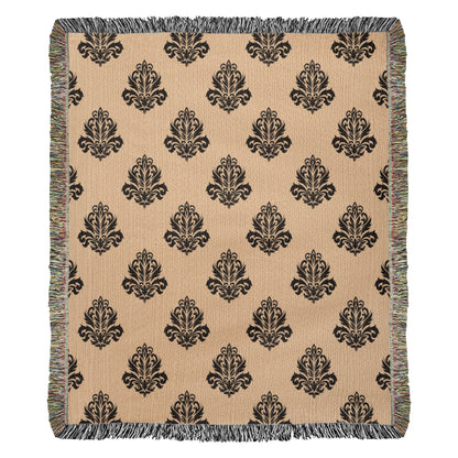 Damask Pattern 028 - 50" x 60" Heirloom Woven Blanket