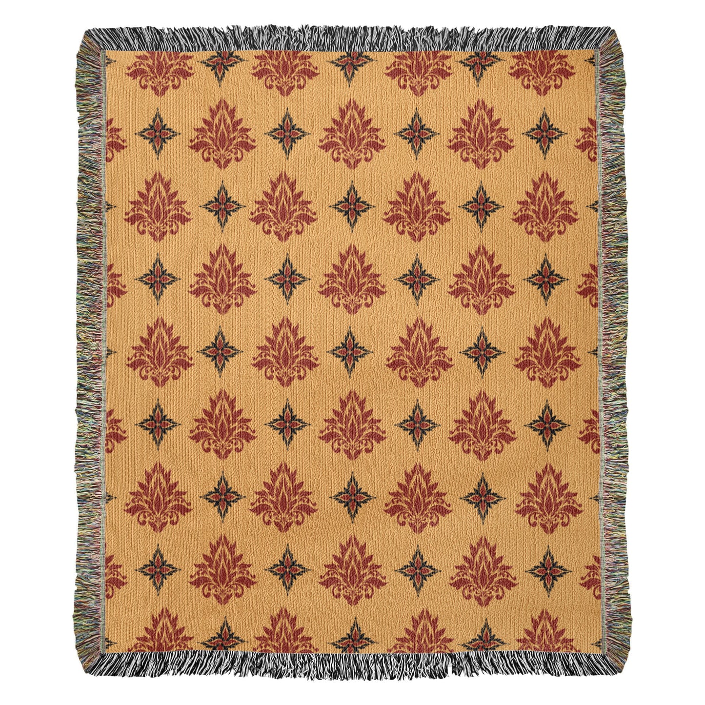 Damask Pattern 009 - 50" x 60" Heirloom Woven Blanket