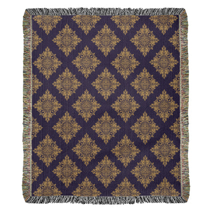 Damask Pattern 016 - 50" x 60" Heirloom Woven Blanket