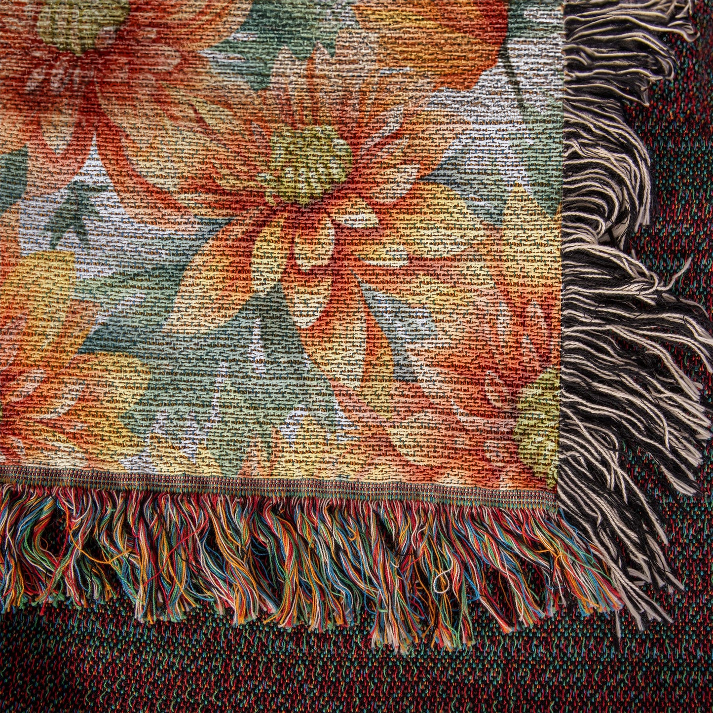 Spring Flowers Pattern 019 - 50" x 60" Heirloom Woven Blanket
