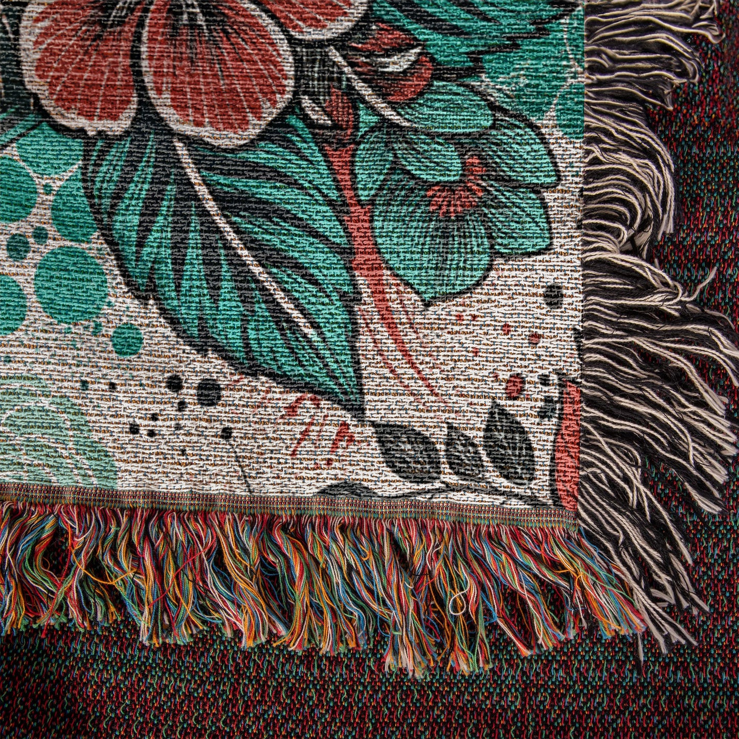 Oversized Floral Pattern 005 - 50" x 60" Heirloom Woven Blanket
