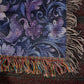 Blue And Purple Floral Pattern 023 - 50" x 60" Heirloom Woven Blanket