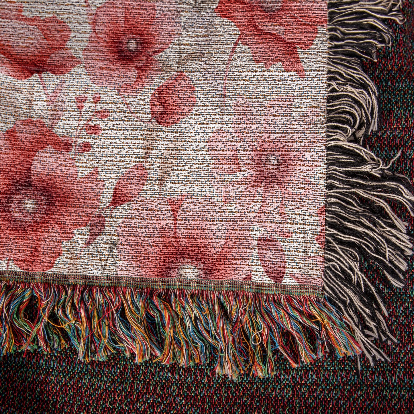 Spring Flowers Pattern 002 - 50" x 60" Heirloom Woven Blanket