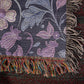 Blue And Purple Floral Pattern 008 - 50" x 60" Heirloom Woven Blanket