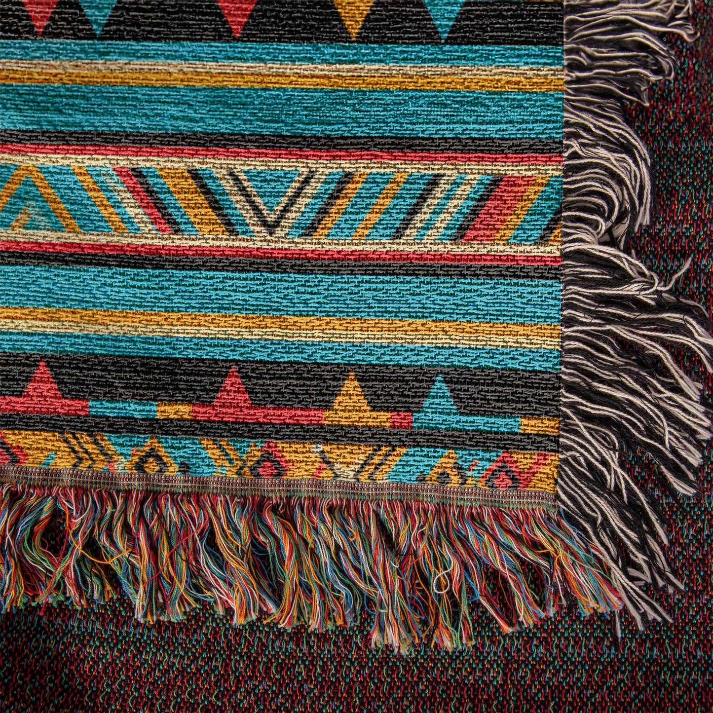 Mexican Textile Pattern 012 - 50" x 60" Heirloom Woven Blanket