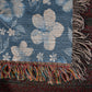 Butterflies And Flowers Pattern 023 - 50" x 60" Heirloom Woven Blanket