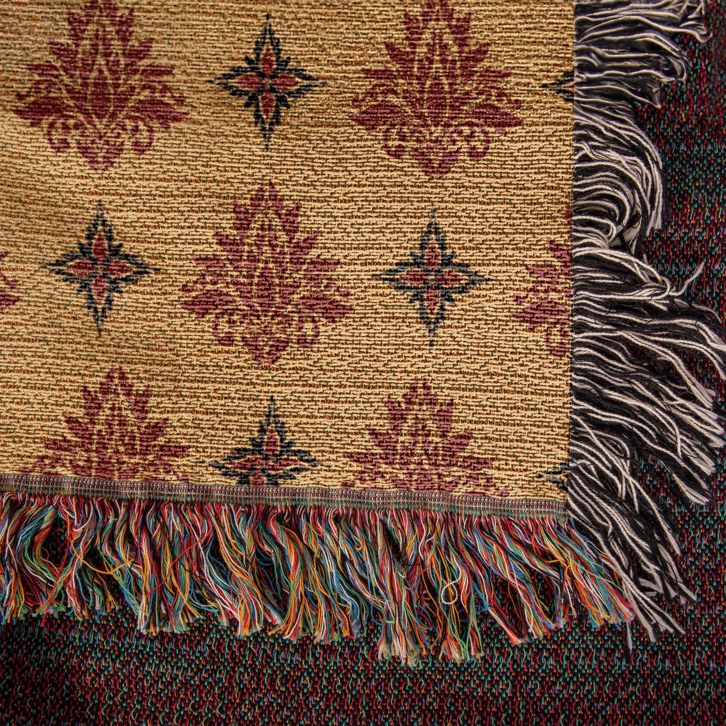 Damask Pattern 009 - 50" x 60" Heirloom Woven Blanket
