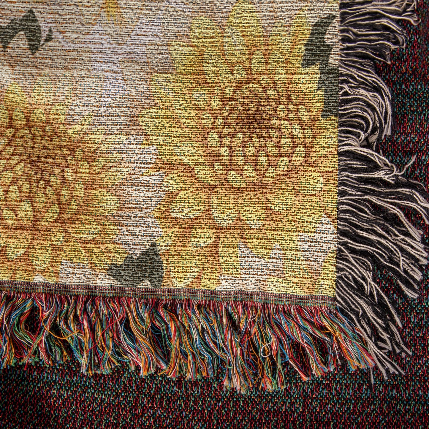 Spring Flowers Pattern 016 - 50" x 60" Heirloom Woven Blanket