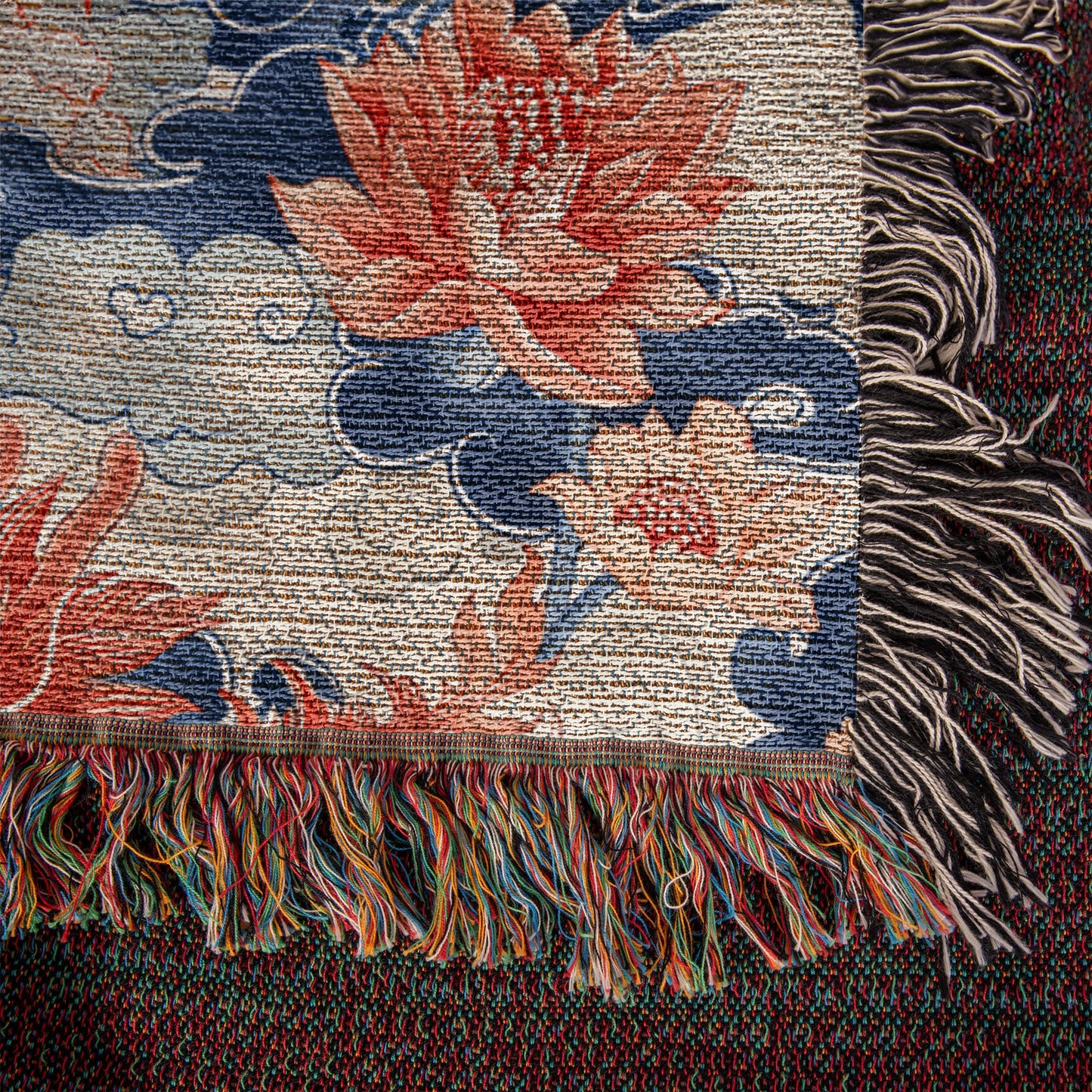 Chinoiserie Pattern 008 - 50" x 60" Heirloom Woven Blanket
