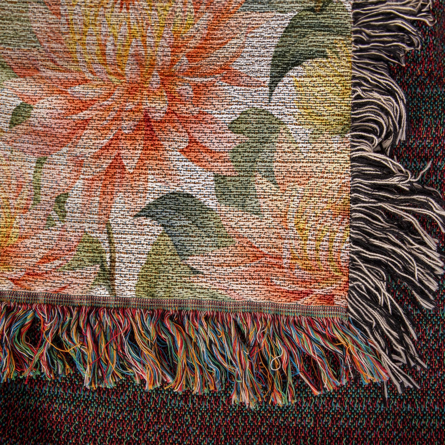 Spring Flowers Pattern 025 - 50" x 60" Heirloom Woven Blanket