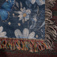 Butterflies And Flowers Pattern 001 - 50" x 60" Heirloom Woven Blanket