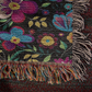 Mexican Floral Fiesta Pattern 034 - 50" x 60" Heirloom Woven Blanket