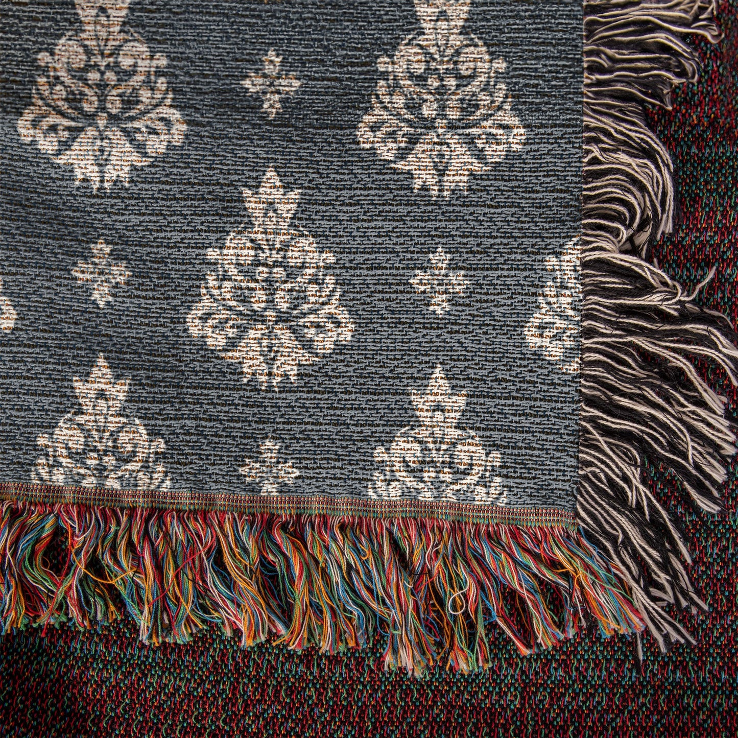Damask Pattern 035 - 50" x 60" Heirloom Woven Blanket