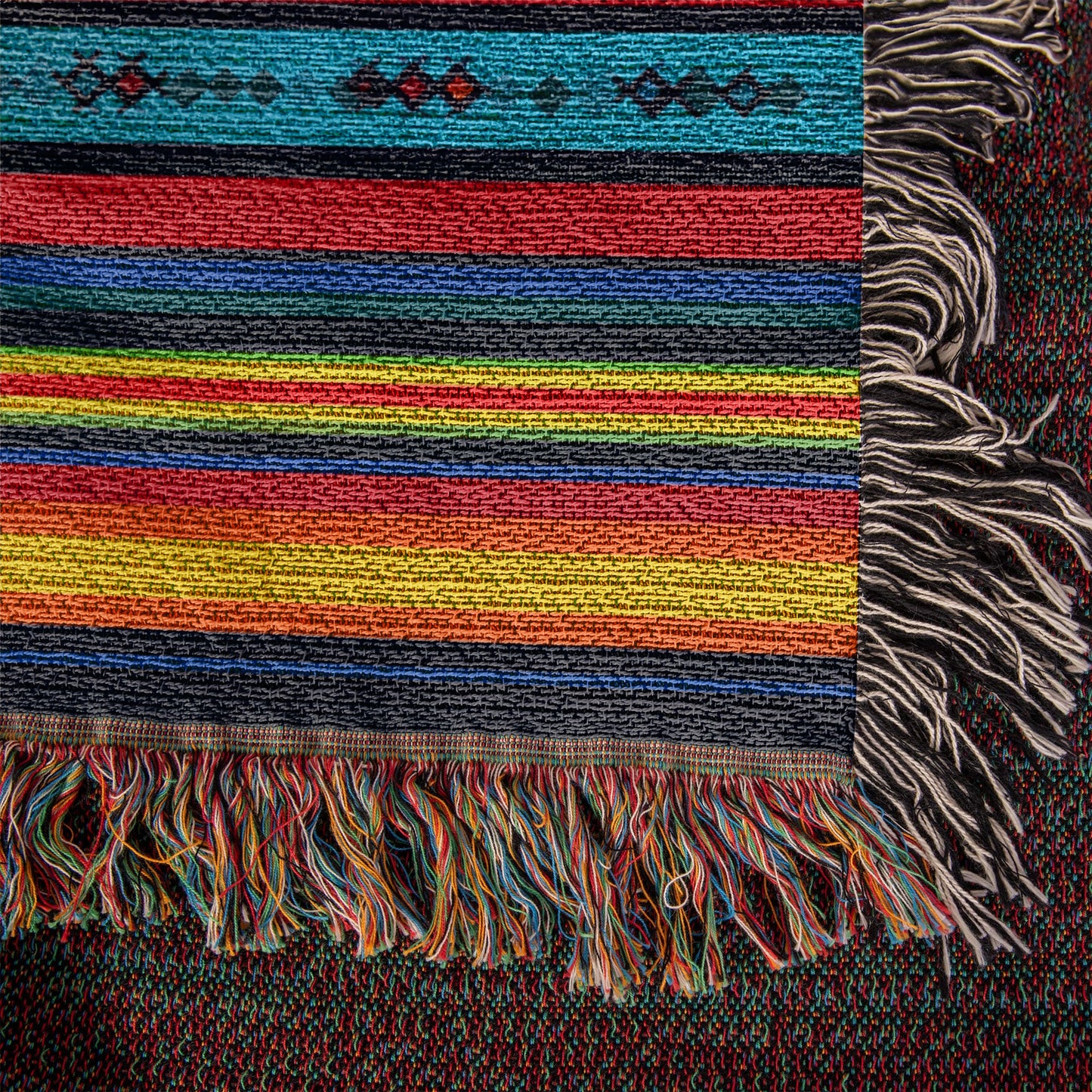 Mexican Textile Pattern 009 - 50" x 60" Heirloom Woven Blanket
