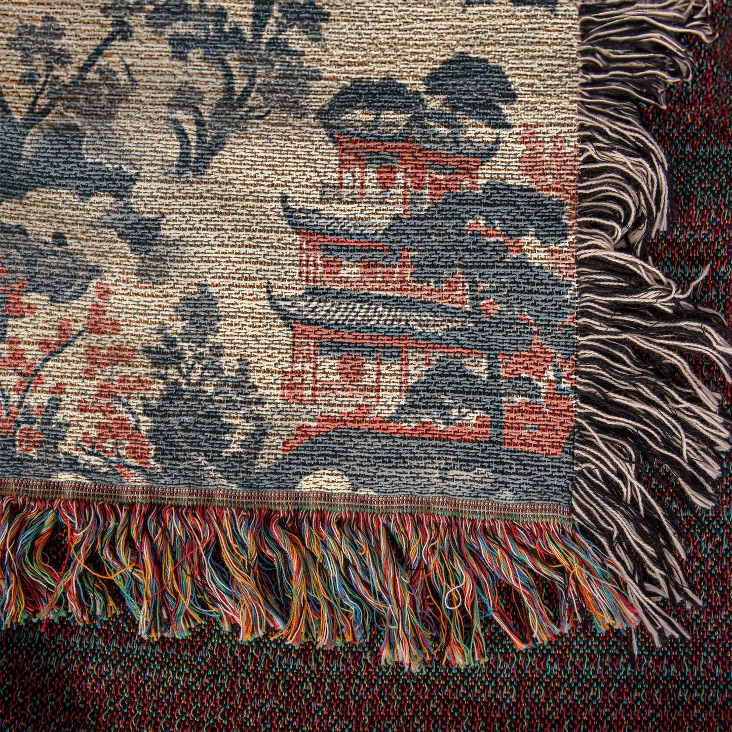 Chinese Ornament Pattern 008 - 50" x 60" Heirloom Woven Blanket