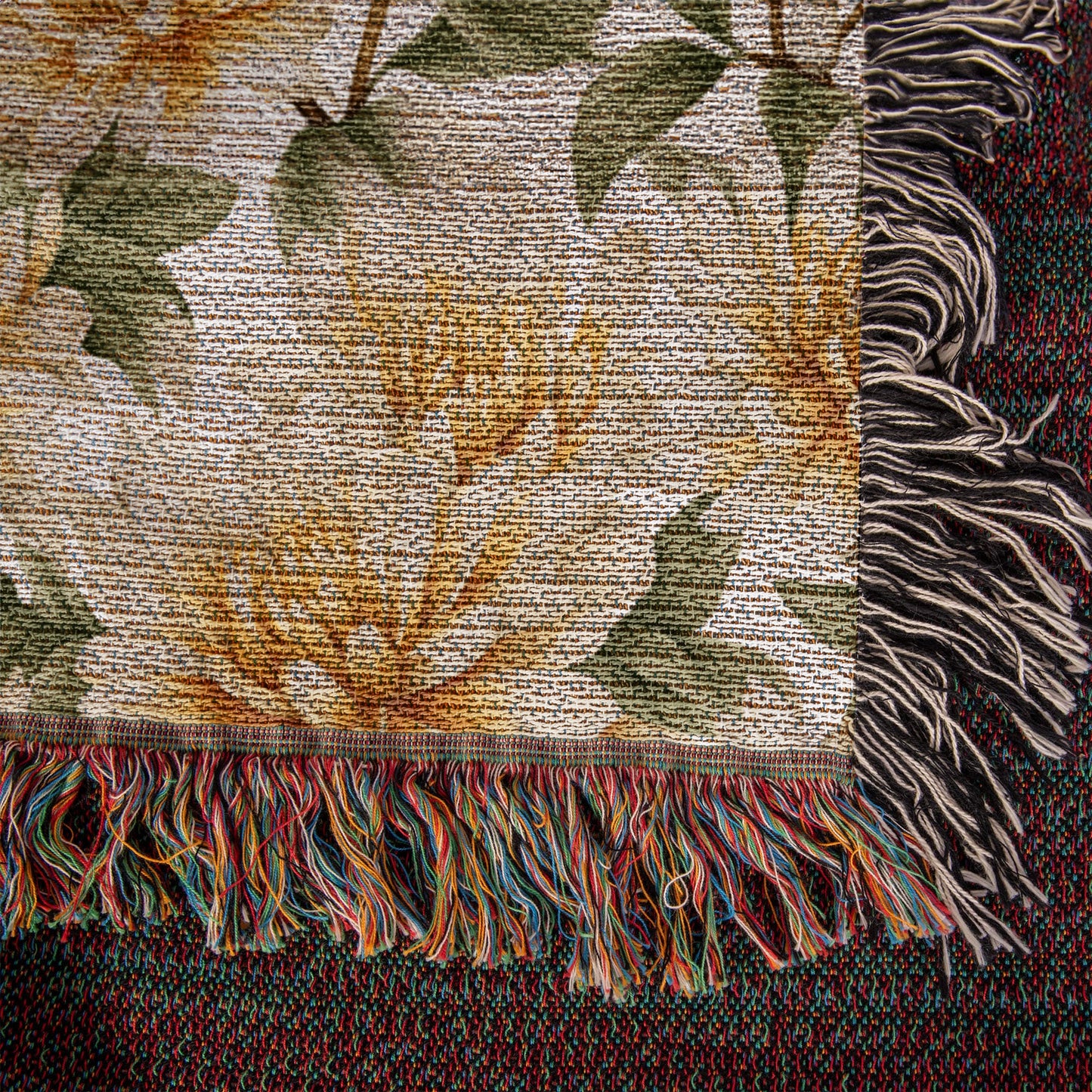Spring Flowers Pattern 004 - 50" x 60" Heirloom Woven Blanket