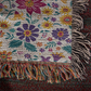 Mexican Floral Fiesta Pattern 013 - 50" x 60" Heirloom Woven Blanket