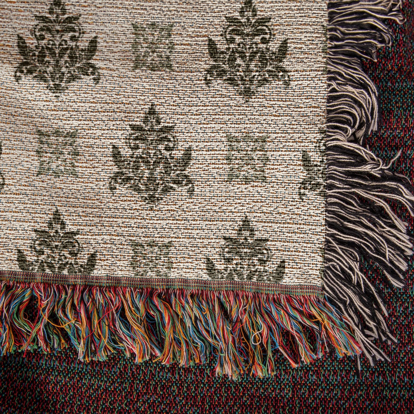 Damask Pattern 008 - 50" x 60" Heirloom Woven Blanket