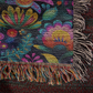 Mexican Floral Fiesta Pattern 056 - 50" x 60" Heirloom Woven Blanket