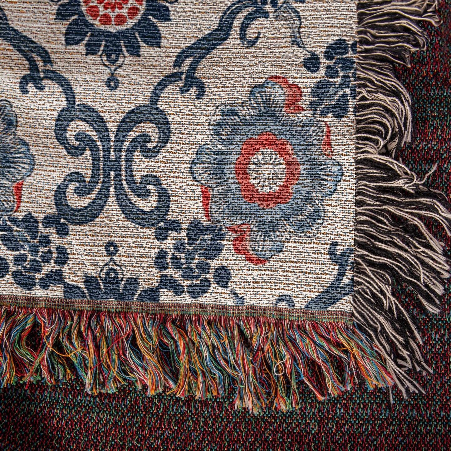 Chinoiserie Pattern 021 - 50" x 60" Heirloom Woven Blanket