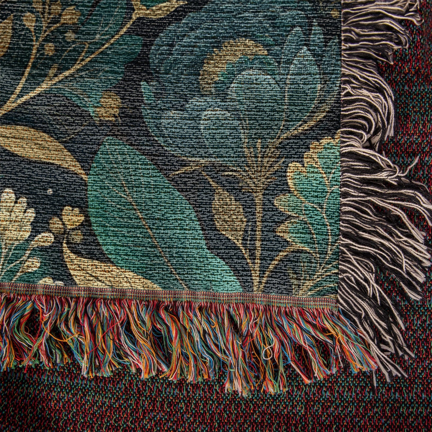 Oversized Floral Pattern 006 - 50" x 60" Heirloom Woven Blanket