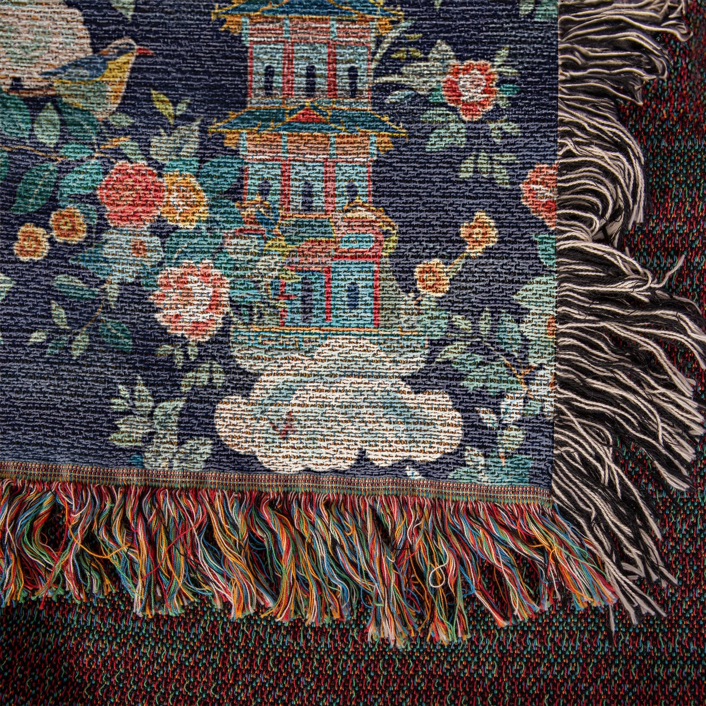 Chinoiserie Pattern 004 - 50" x 60" Heirloom Woven Blanket