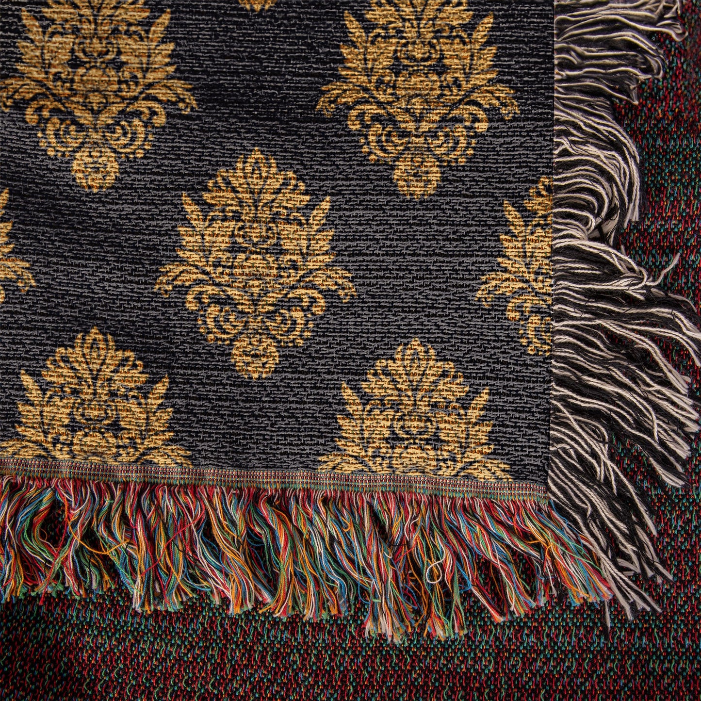 Damask Pattern 034 - 50" x 60" Heirloom Woven Blanket