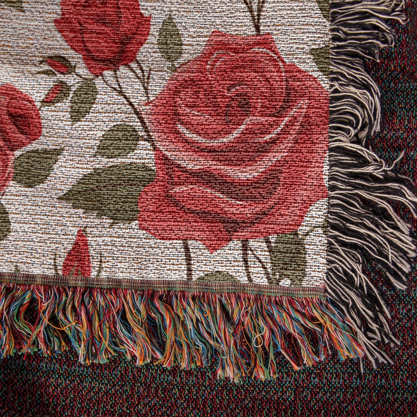 Spring Flowers Pattern 020 - 50" x 60" Heirloom Woven Blanket