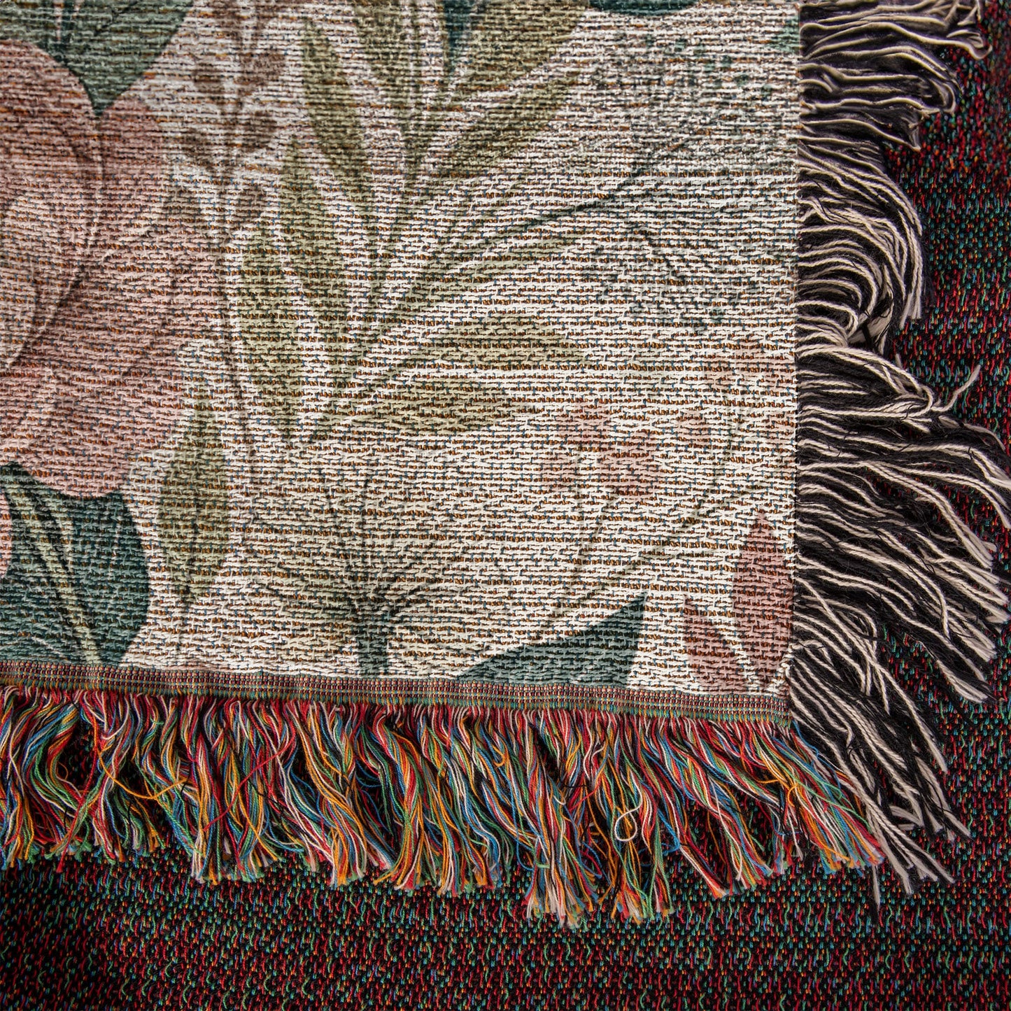Oversized Floral Pattern 009 - 50" x 60" Heirloom Woven Blanket
