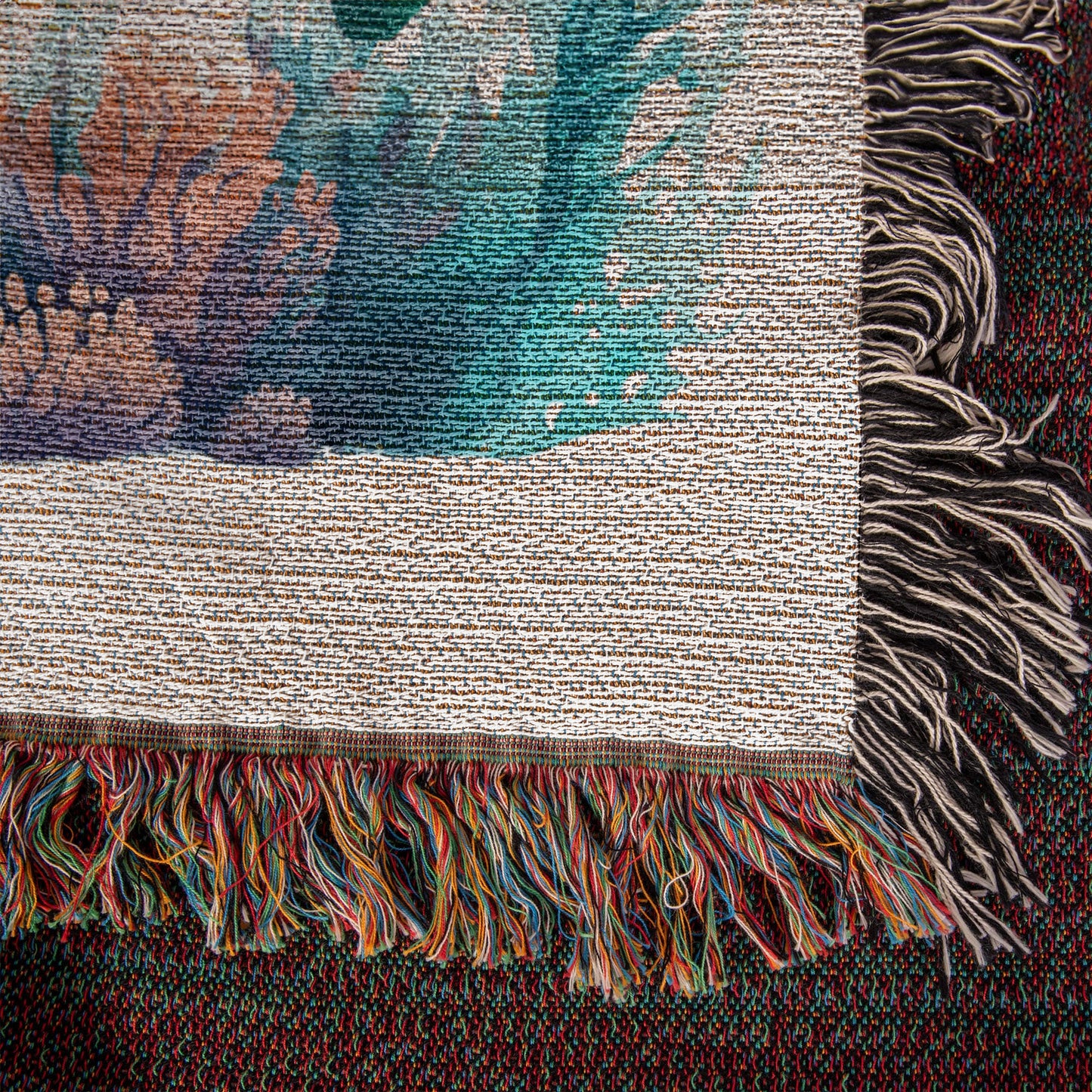 Cute Sea Turtle 009 - 50" x 60" Heirloom Woven Blanket