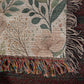 Oversized Floral Pattern 010 - 50" x 60" Heirloom Woven Blanket