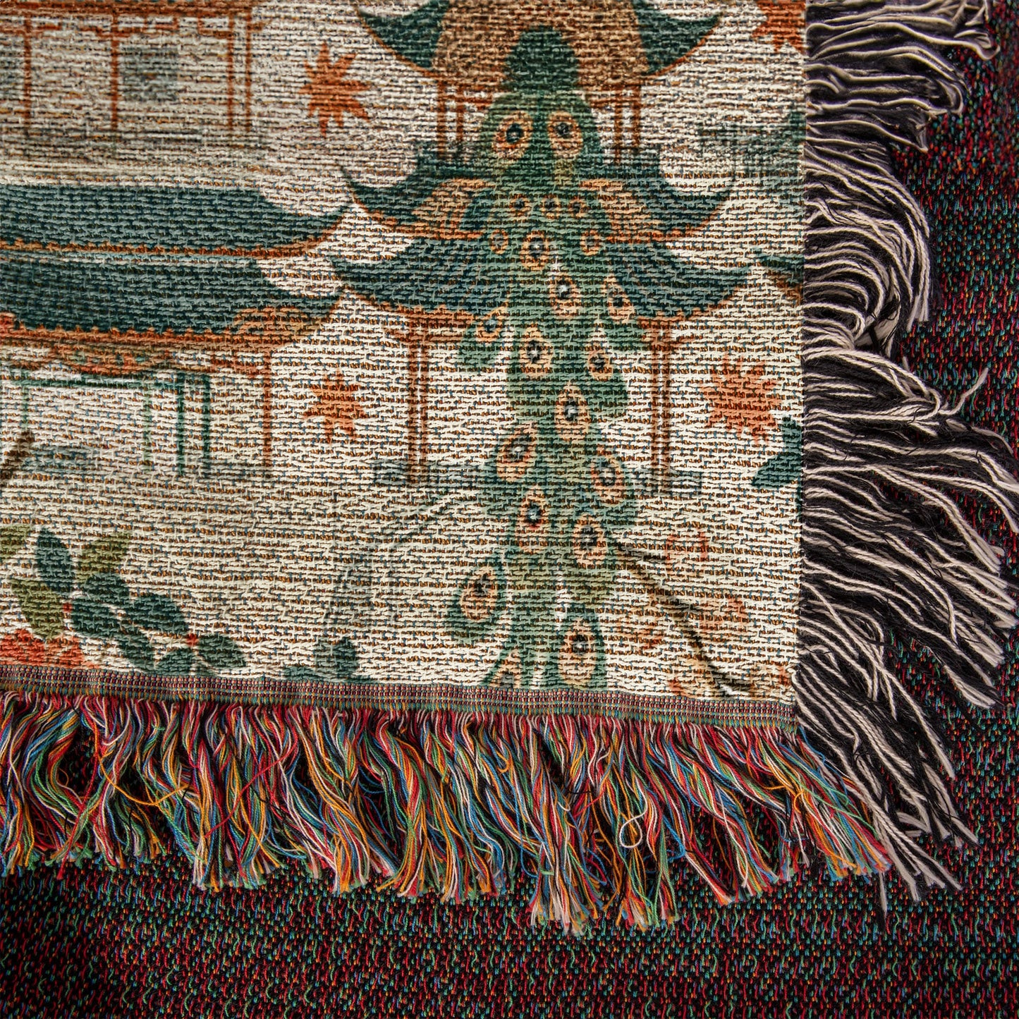 Chinoiserie Pattern 006 - 50" x 60" Heirloom Woven Blanket