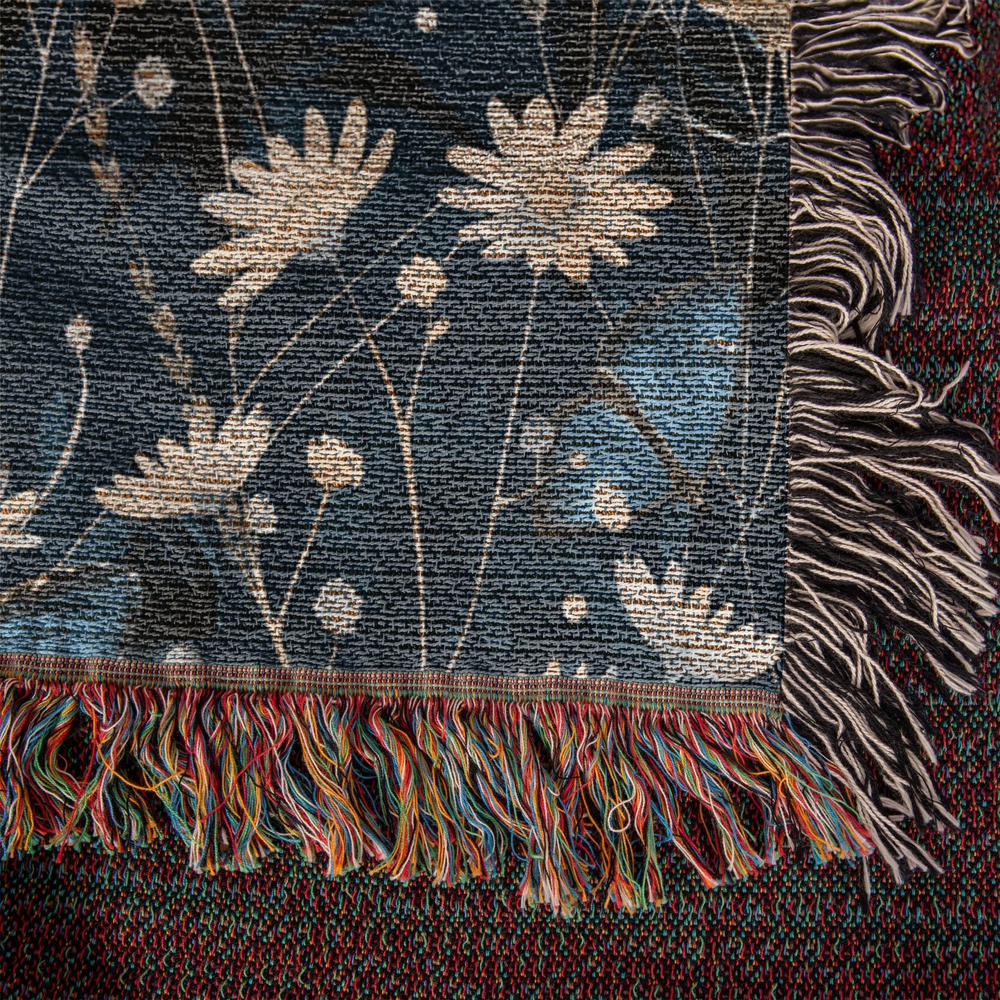 Butterflies And Flowers Pattern 017 - 50" x 60" Heirloom Woven Blanket