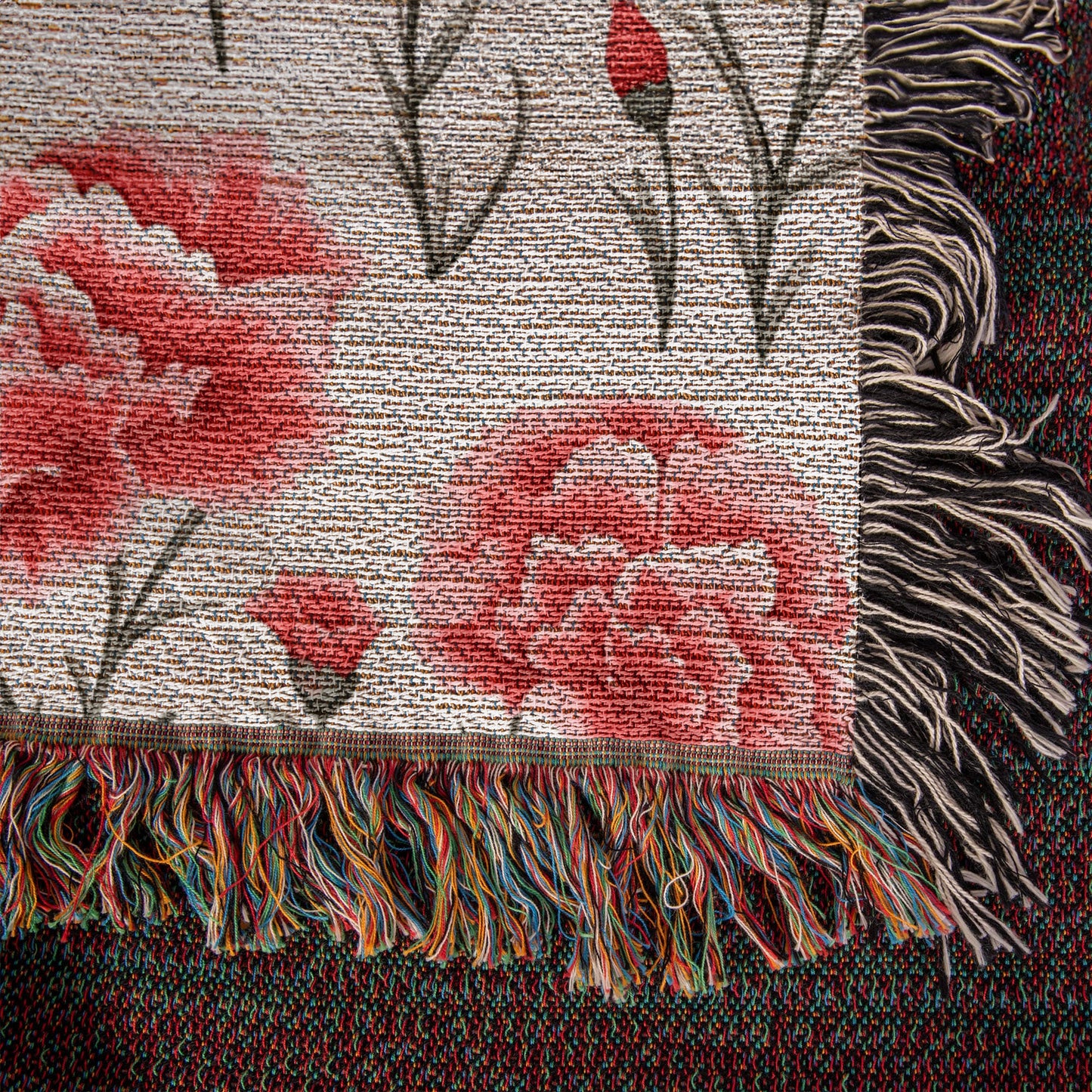 Spring Flowers Pattern 005 - 50" x 60" Heirloom Woven Blanket