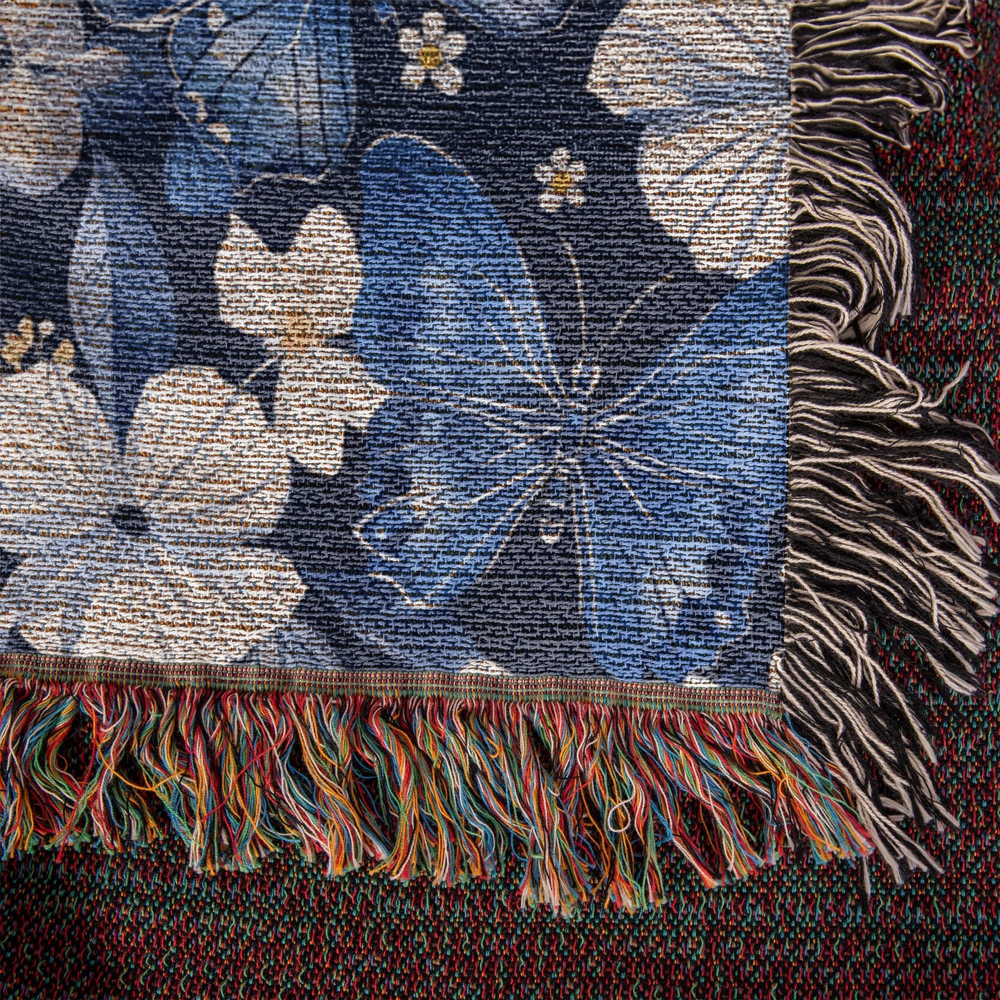 Butterflies And Flowers Pattern 006 - 50" x 60" Heirloom Woven Blanket
