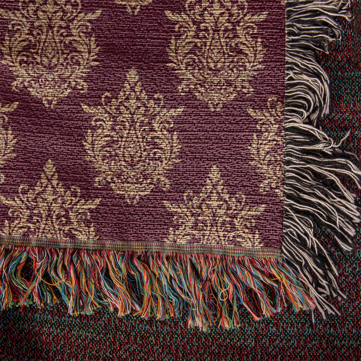 Damask Pattern 013 - 50" x 60" Heirloom Woven Blanket