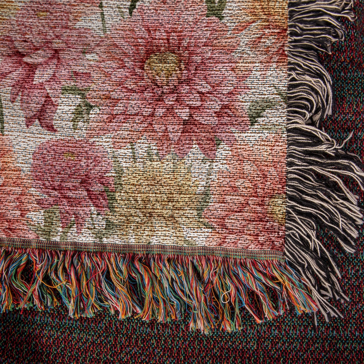 Spring Flowers Pattern 021 - 50" x 60" Heirloom Woven Blanket
