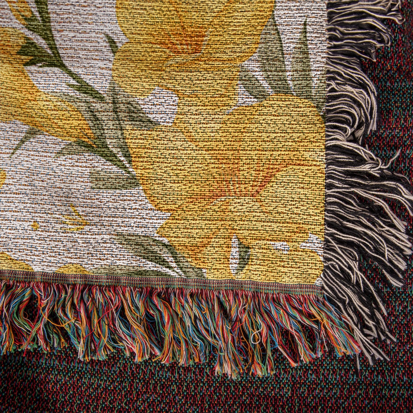 Spring Flowers Pattern 015 - 50" x 60" Heirloom Woven Blanket