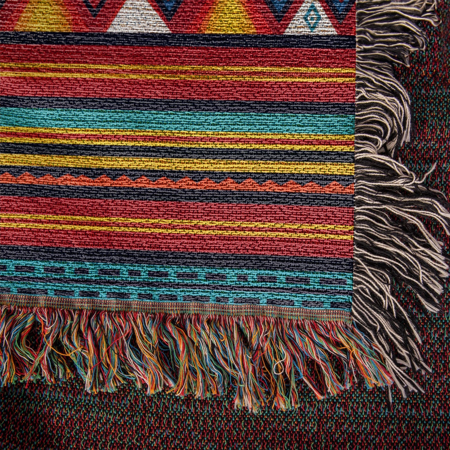 Mexican Textile Pattern 006 - 50" x 60" Heirloom Woven Blanket
