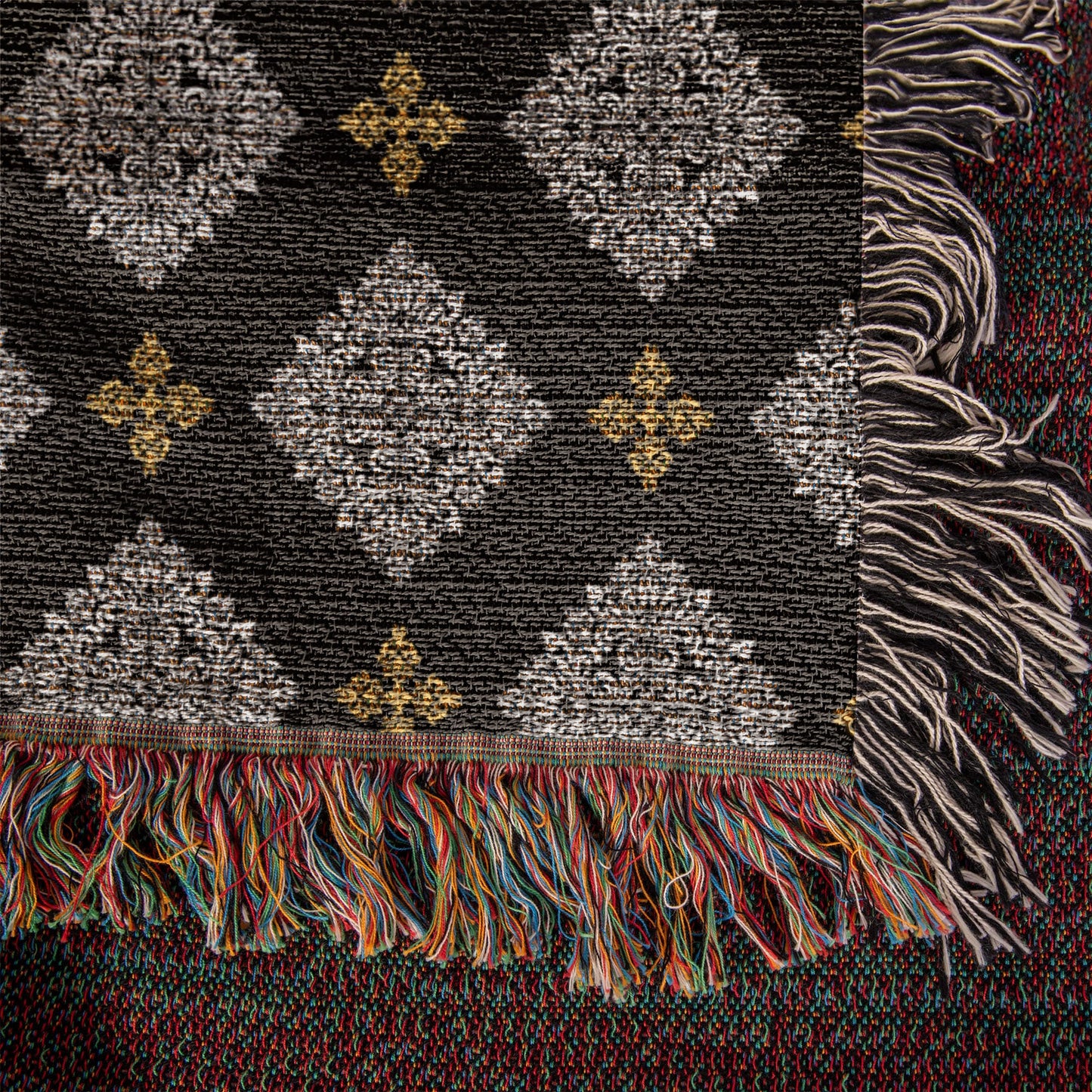 Damask Pattern 032 - 50" x 60" Heirloom Woven Blanket