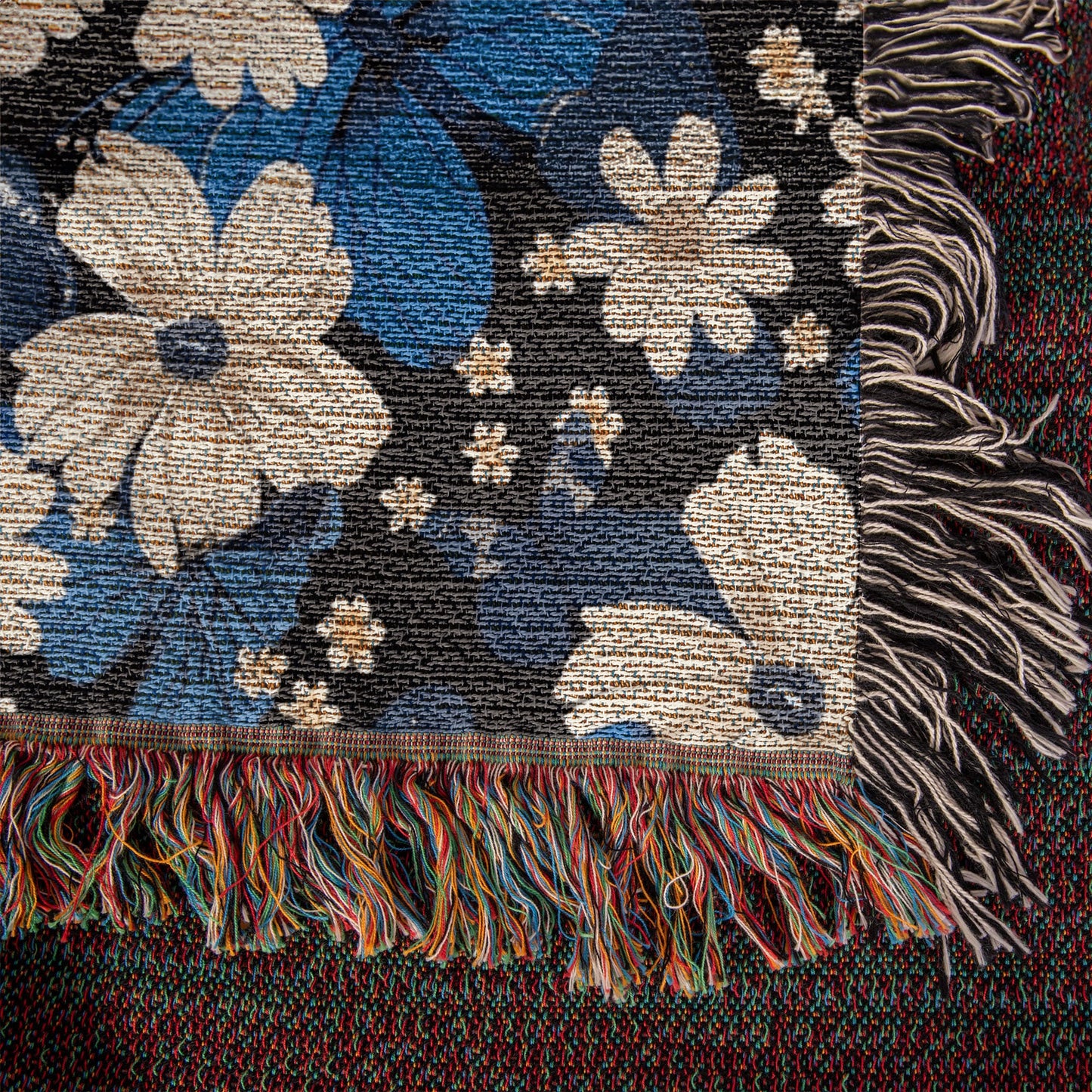 Butterflies And Flowers Pattern 025 - 50" x 60" Heirloom Woven Blanket