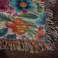 Mexican Floral Fiesta Pattern 050 - 50" x 60" Heirloom Woven Blanket