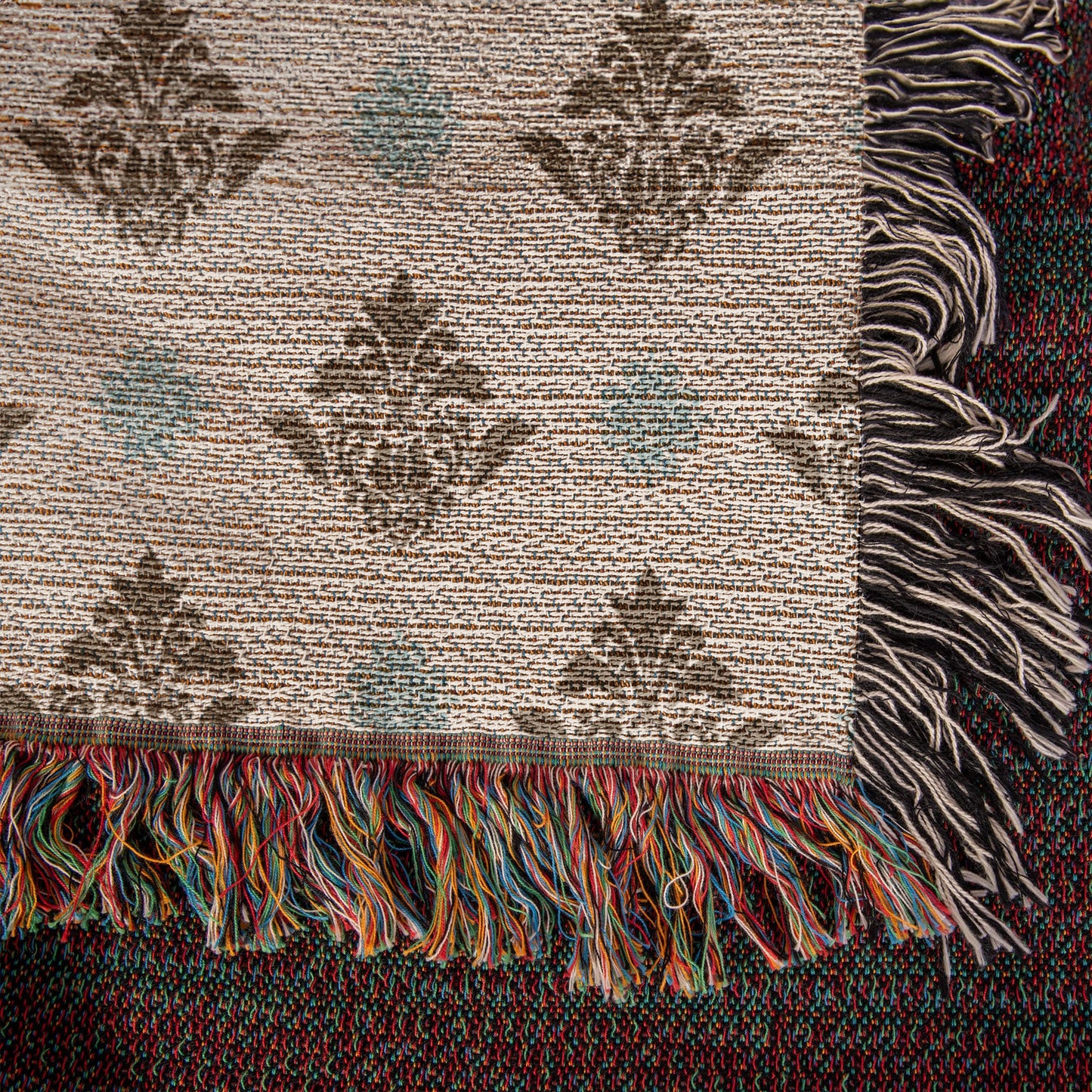 Damask Pattern 007 - 50" x 60" Heirloom Woven Blanket