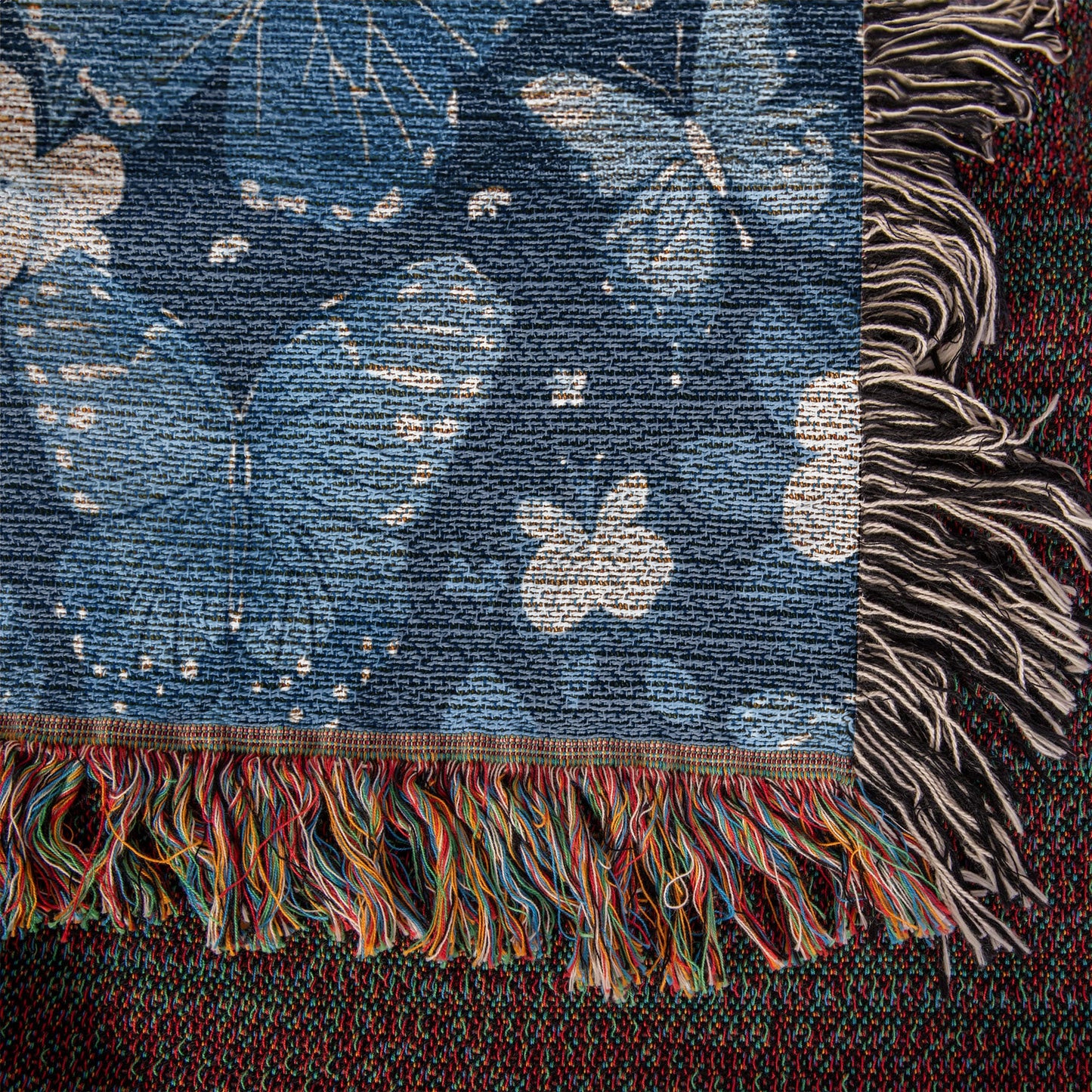 Butterflies And Flowers Pattern 024 - 50" x 60" Heirloom Woven Blanket