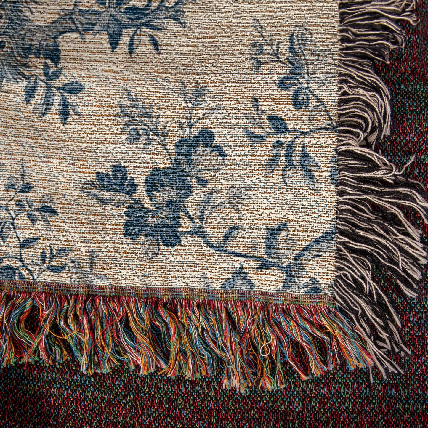 Chinese Ornament Pattern 004 - 50" x 60" Heirloom Woven Blanket