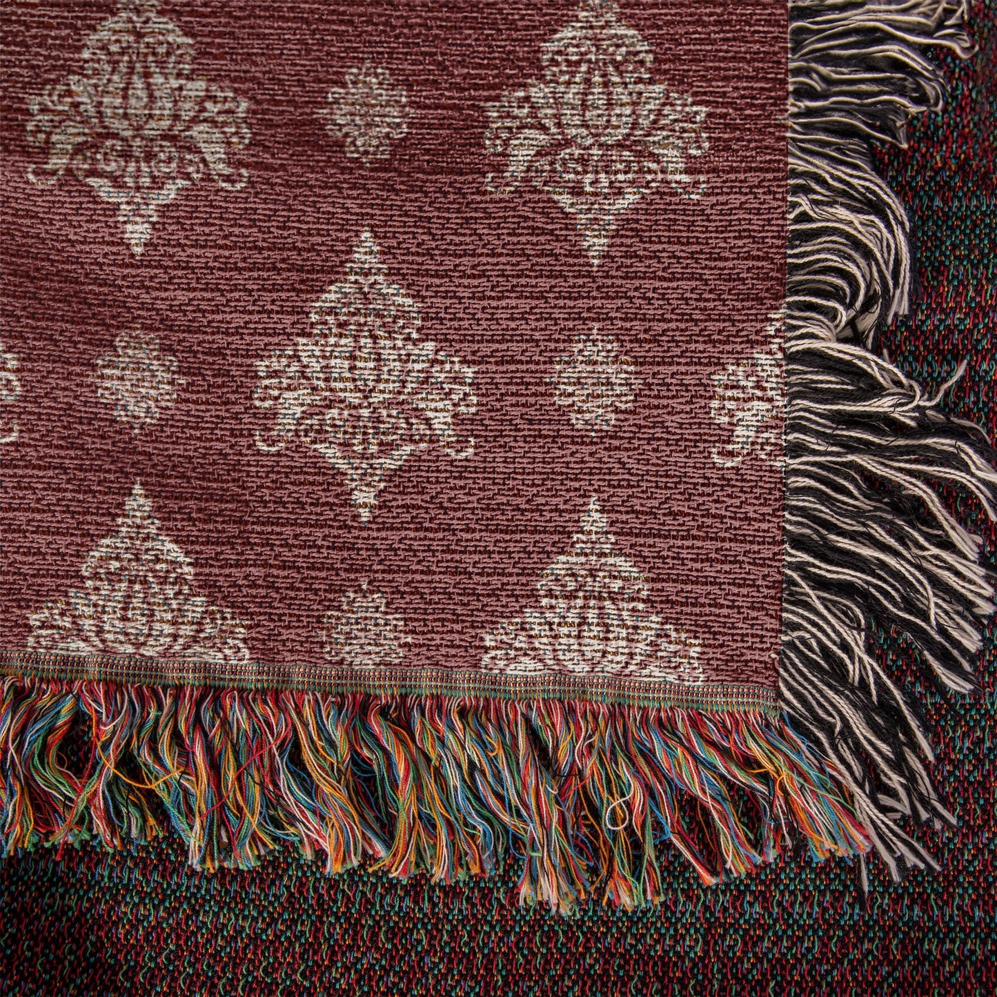 Damask Pattern 011 - 50" x 60" Heirloom Woven Blanket