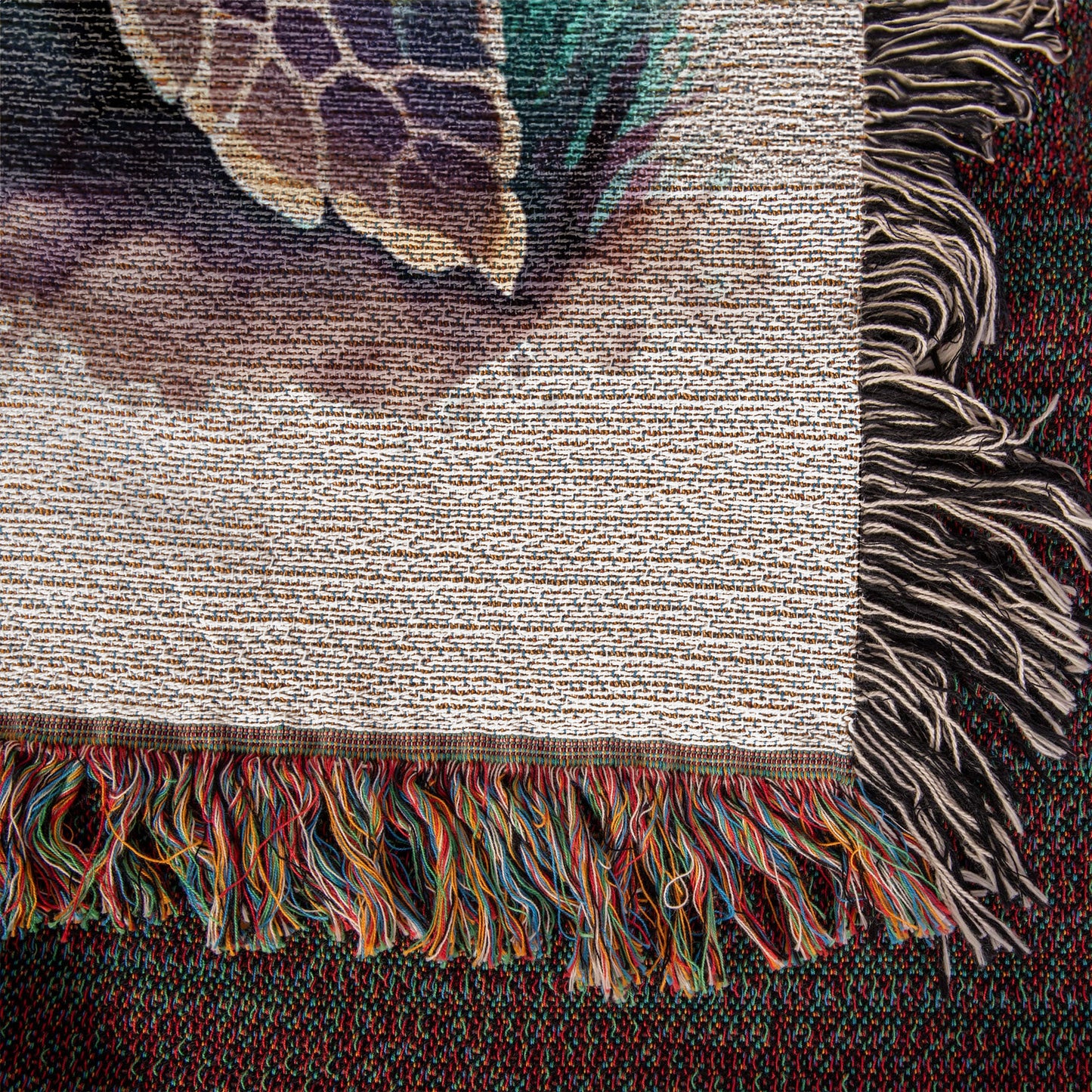 Cute Sea Turtle 015 - 50" x 60" Heirloom Woven Blanket