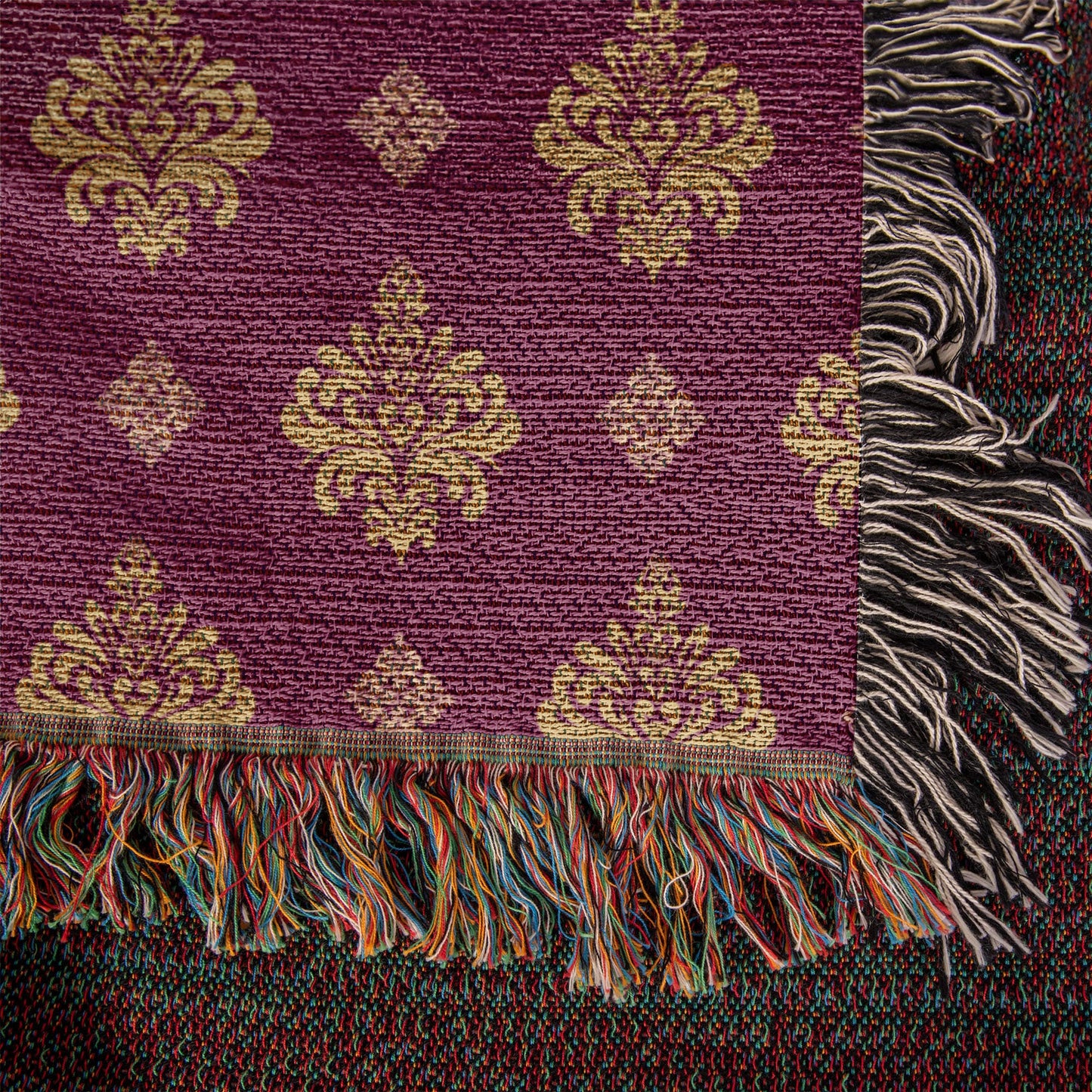 Damask Pattern 005 - 50" x 60" Heirloom Woven Blanket