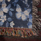 Butterflies And Flowers Pattern 012 - 50" x 60" Heirloom Woven Blanket