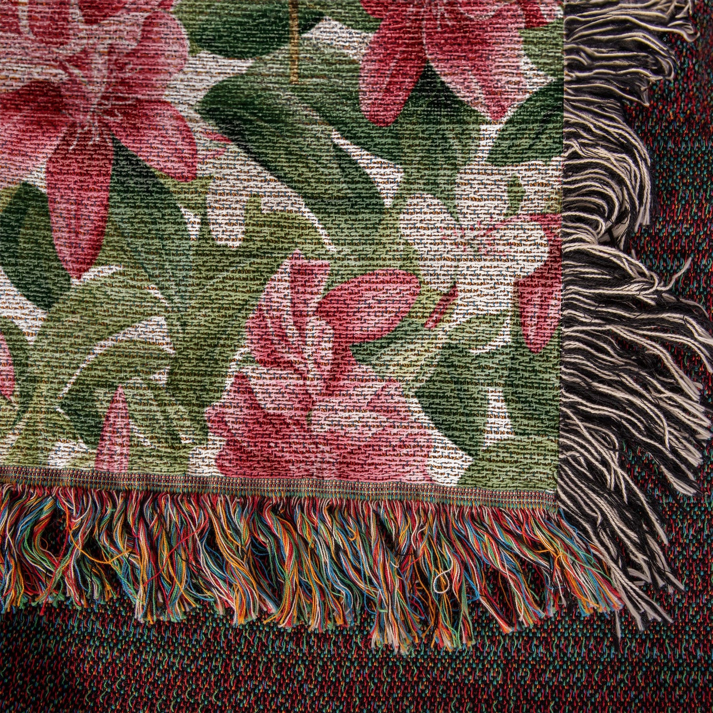 Spring Flowers Pattern 006 - 50" x 60" Heirloom Woven Blanket